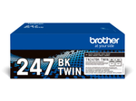 Brother Original TN-247BK Toner - schwarz Doppelpack (TN242BKTWIN)