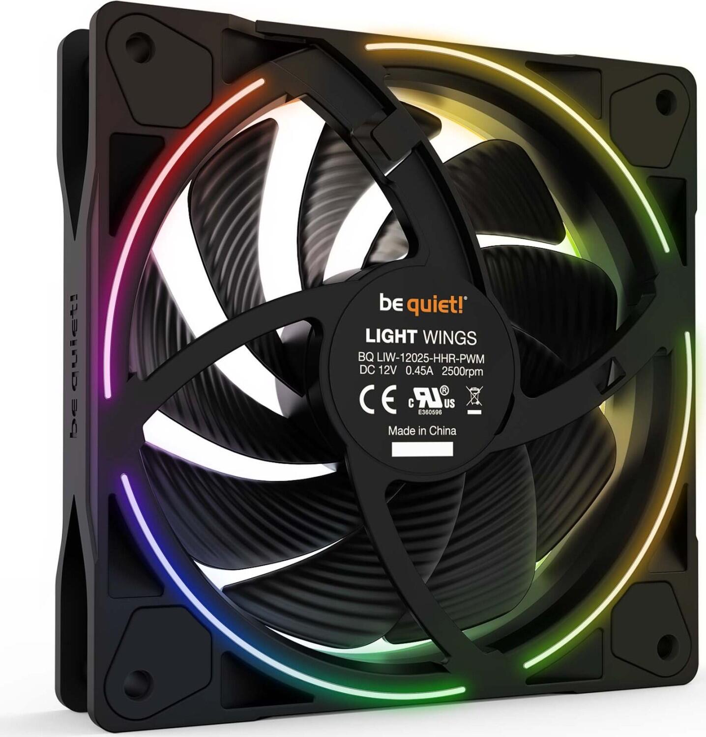 be quiet Lüfter Light Wings 120mm PWM High-Speed schwarz
