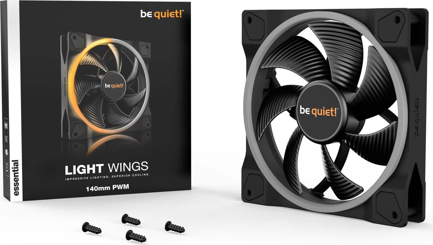 be quiet Lüfter Light Wings 140mm PWM schwarz