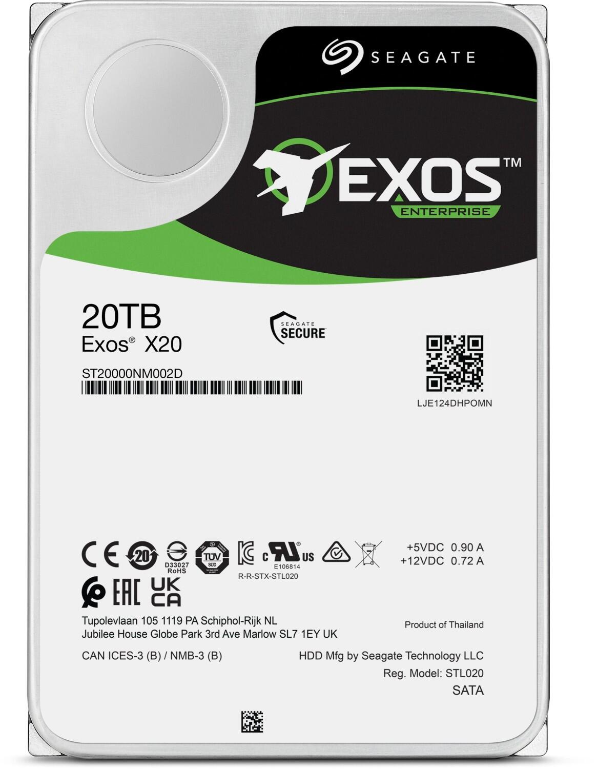 Seagate Exos X20 - 20 TB