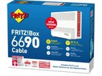 AVM FRITZBox 6690 Cable Wireless Router Kabelmodem 4-Port-Switch GigE, 2.5 GigE WiFi6 Dual-Band VoIP-Telefonadapter