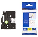 Brother TZe FX241 - Flexitape - Schwarz auf Weiß - Rolle (1,8 cm x 8 m) - 1 Rolle(n) - für P-Touch PT-1830, 2030, 2430,