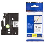 Brother TZe FX221 - Flexitape - Schwarz auf Weiß - Rolle (0,9 cm x 8 m) - 1 Rolle(n) - für P-Touch PT-1000, 1005, 1010,