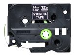Brother Original P-Touch Stempelband schwarz Rolle (2,4 cm x 3 m) 1 Rolle (STE-151)