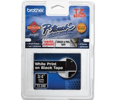 Brother TZe 345 - Laminiertes Band - Weiß auf Schwarz - Rolle (1,8 cm x 8 m) - 1 Rolle(n) - für P-Touch PT-1230, 18, 183