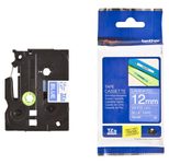 Brother TZe 535 - Laminiertes Band - weiß auf blau - Rolle (1,2 cm x 8 m) - 1 Rolle(n) - für P-Touch GL-H105, PT-1000, 1