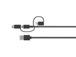 OtterBox 5.000 mAh Powerbank mit Universal USB-Kabel (Schwarz)