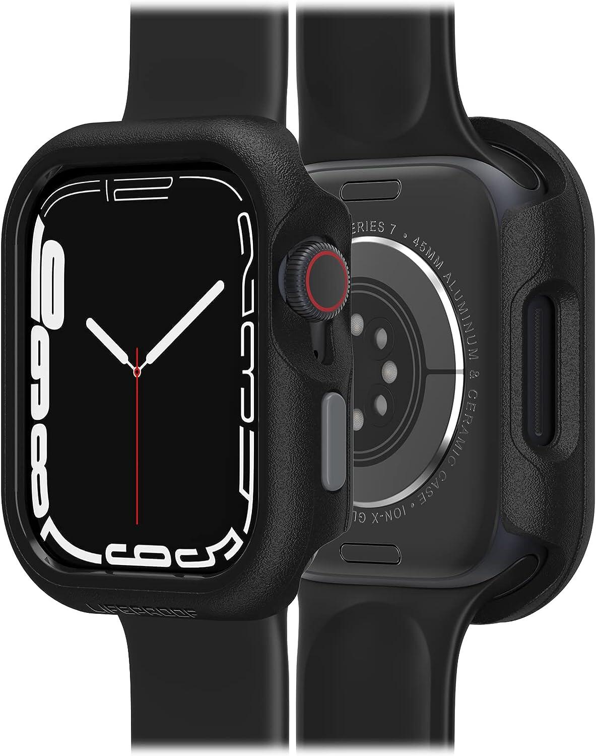 OtterBox LifeProof Watch Bumper Case für die Apple Watch 7-9, 45mm - Pavement (Schwarz)