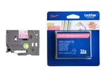 Brother TZe MQP35 - Laminiertes Band (matt) - Weiß auf Beerenrosa - Rolle (1,2 cm x 5 m) - 1 Rolle(n) - für P-Touch GL-H