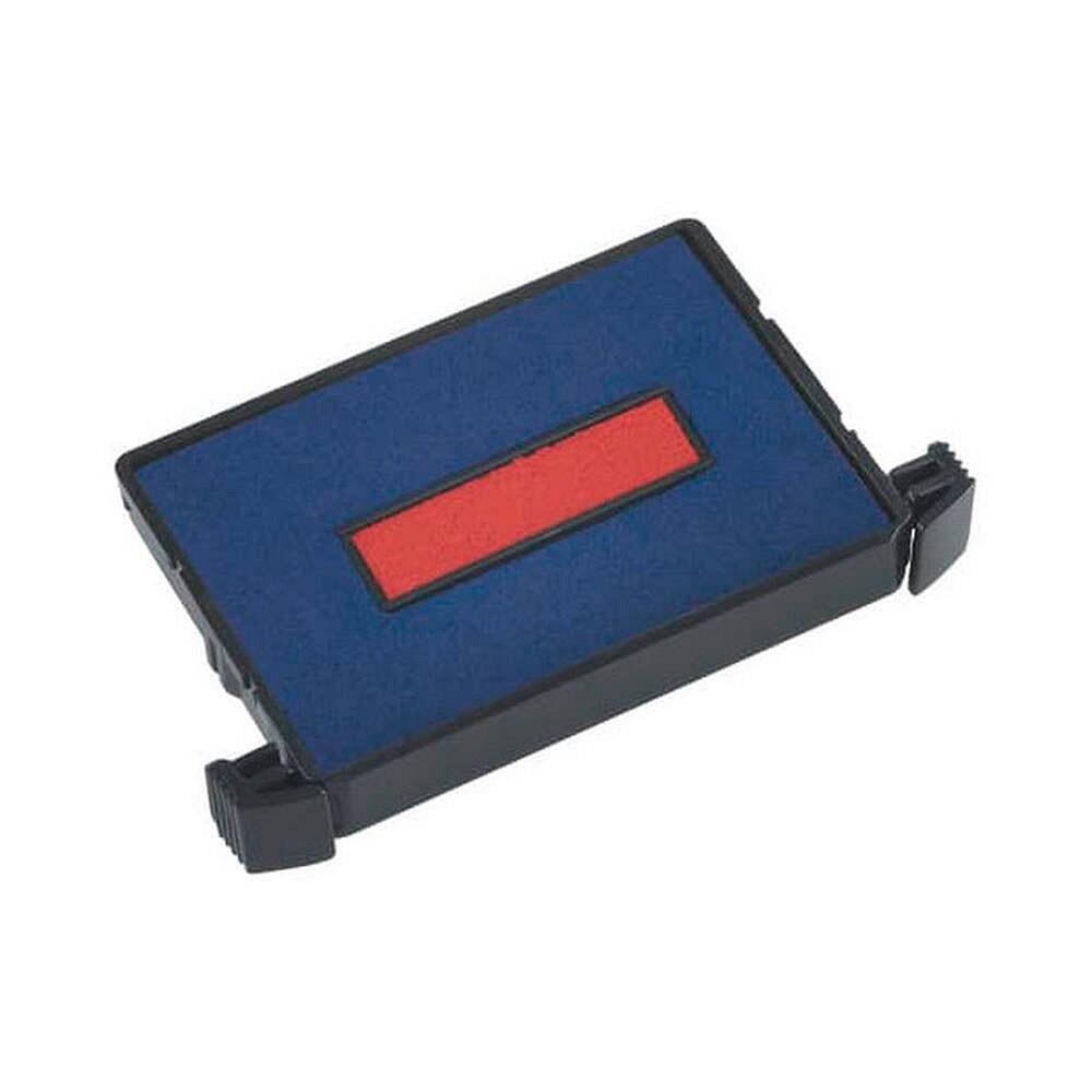 trodat Ersatzstempelkissen 6/4750/2 4,1 x 2,4 cm - 2 Stück (blau/rot)