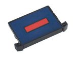trodat Ersatzstempelkissen 6/4750/2 4,1 x 2,4 cm - 2 Stück (blau/rot)