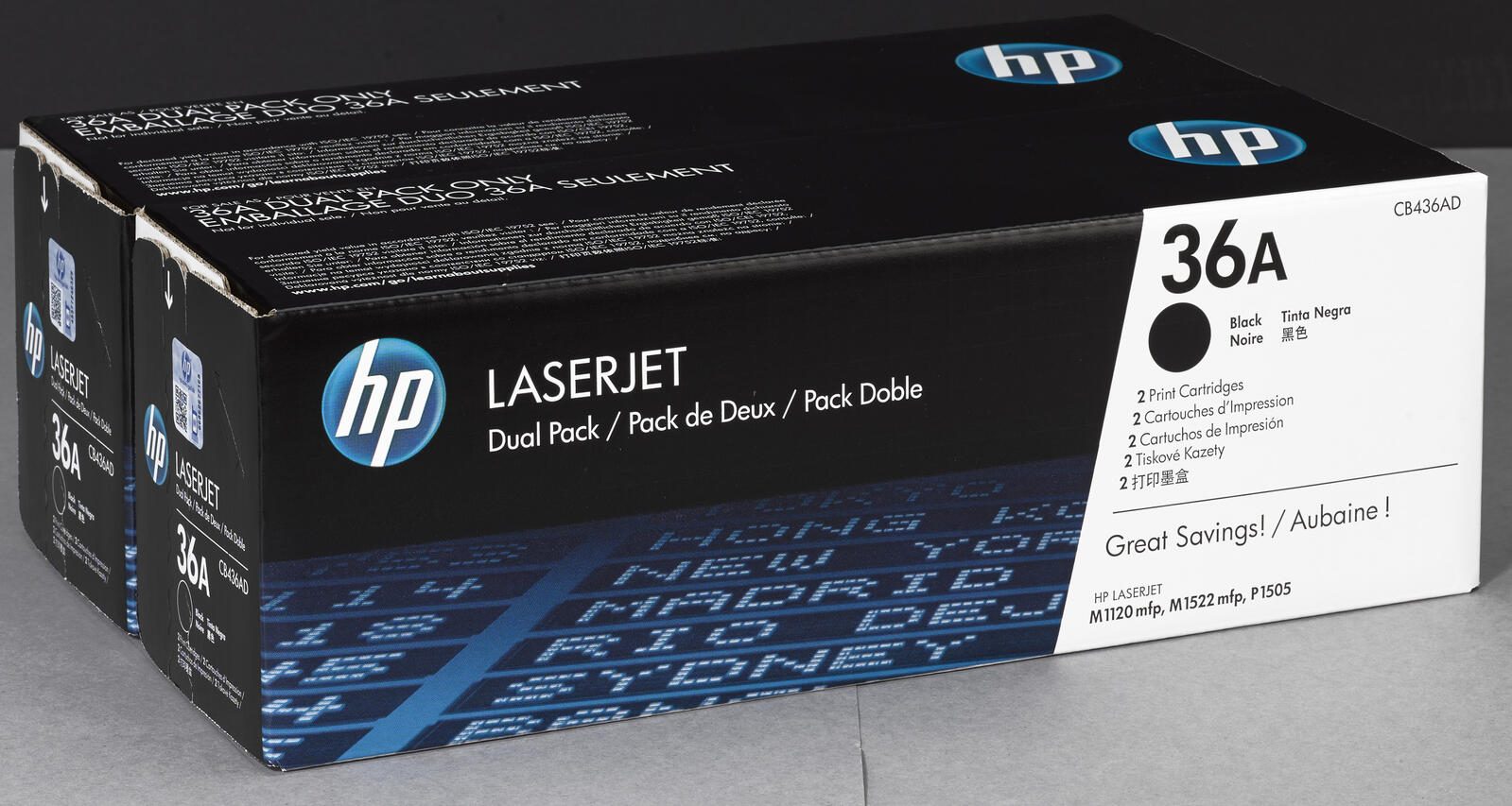 HP Original 36A Toner Doppelpack schwarz 2 x 2.000 Seiten (CB436AD)