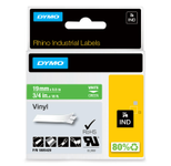 DYMO® Original IND-Schriftband für Rhino, farbiges Vinyl - weiss auf grün