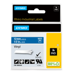 DYMO® Original IND-Schriftband für Rhino, farbiges Vinyl - weiss auf blau