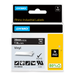 DYMO® Original IND-Schriftband für Rhino 6000+, farbiges Vinyl - weiss auf schwarz