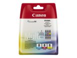 Canon Original CLI-8 Druckerpatronen 3er-Multipack - C/M/Y 13ml