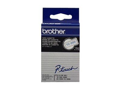 Brother Original P-Touch Farbband blau auf weiß (TC-203)
