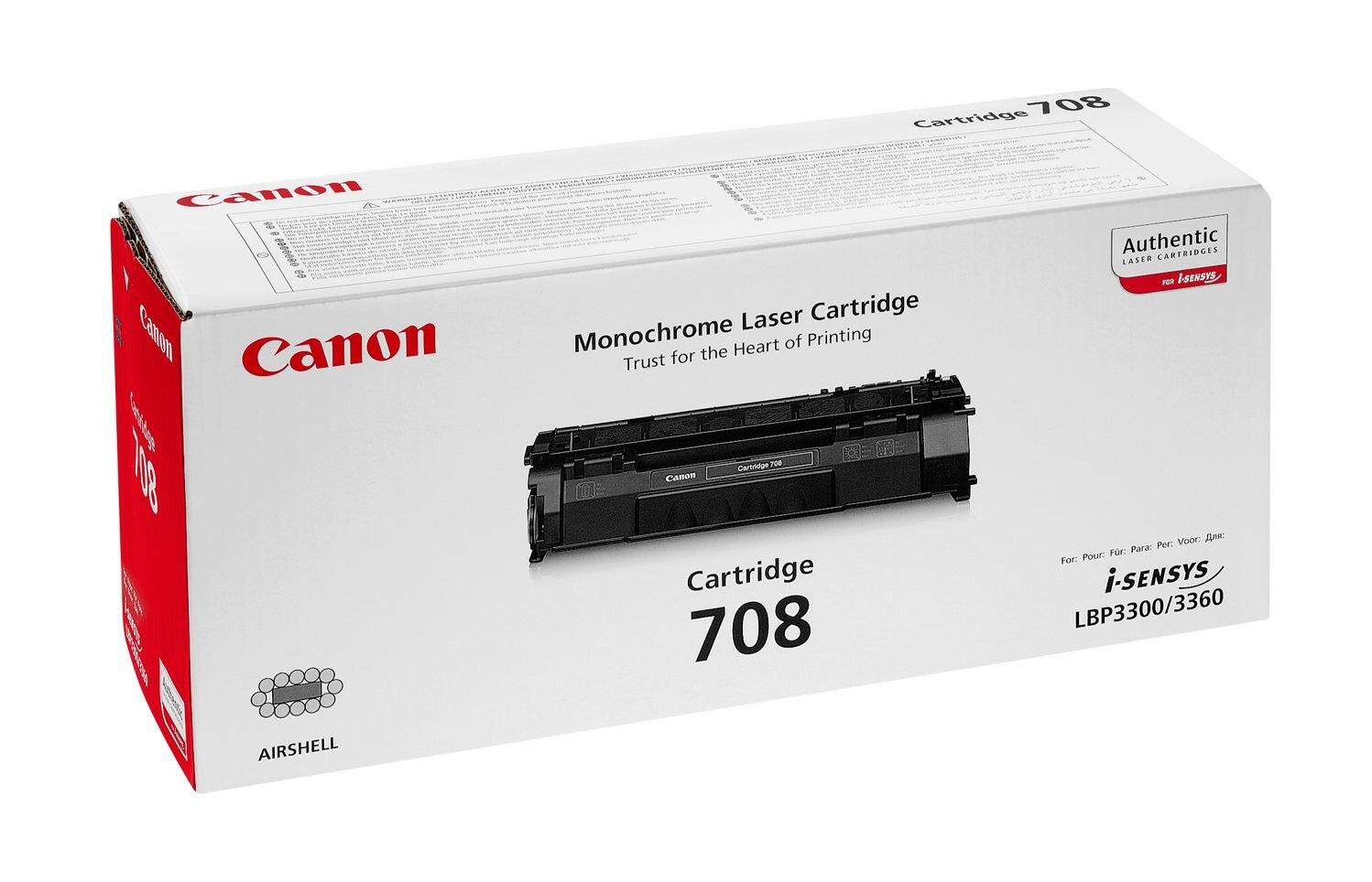 Canon Original Toner 708 schwarz 2.500 Seiten (0266B002)