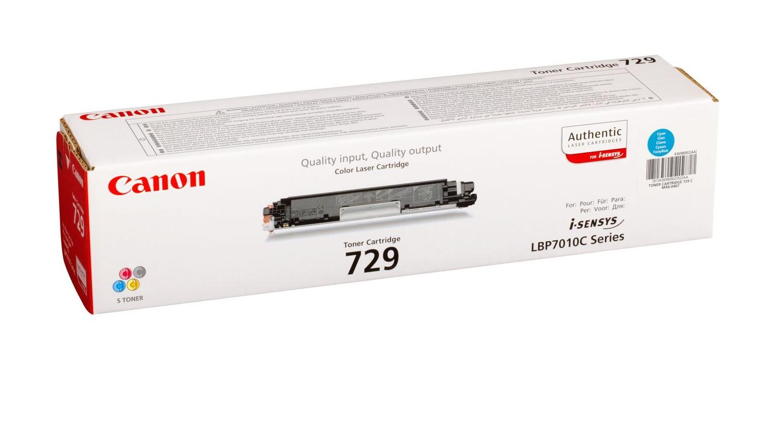 Canon Original Toner 729C cyan 1.000 Seiten (4369B002)