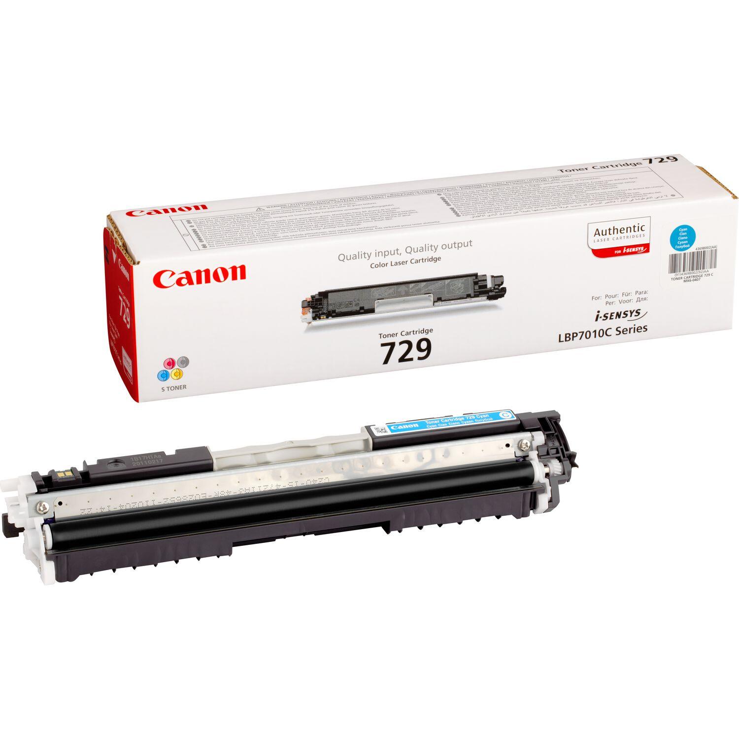 Canon Original Toner 729 4er-Set schwarz, cyan, magenta, gelb (OP4370B002)