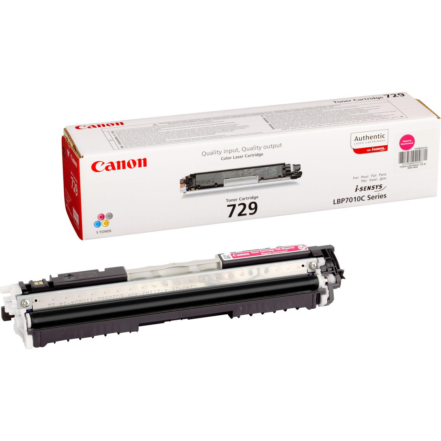 Canon Original Toner 729 4er-Set schwarz, cyan, magenta, gelb (OP4370B002)