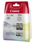 Canon Original PG-510/CL-511 Druckerpatronen 2er-Pack - BK/C/M/Y