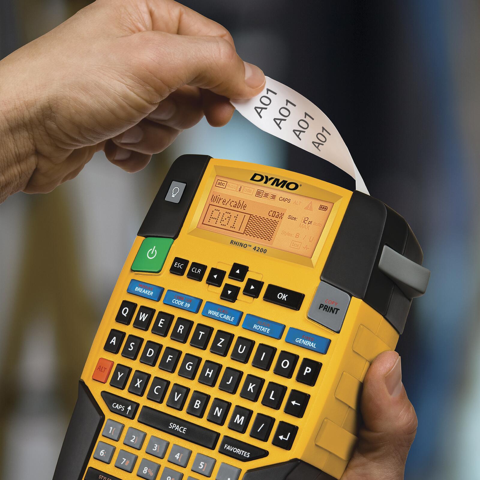 DYMO® Rhino 4200 - Industrielles Beschriftungsgerät, QWERTZ-Tastatur, im KofferSet