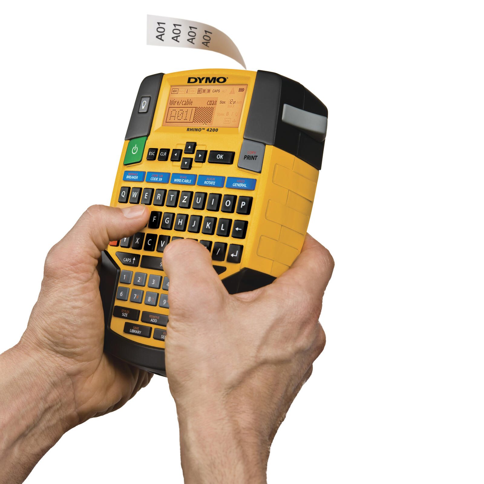 DYMO® Rhino 4200 - Industrielles Beschriftungsgerät, QWERTZ-Tastatur, im KofferSet