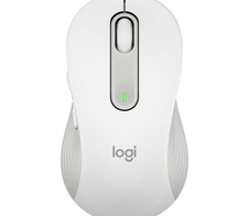 Logitech Signature M650L Large Off-White Wireless Maus für die rechte Hand (for Business)