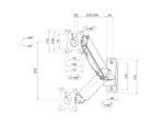 Neomounts WL70-440BL11 voll bewegliche Wandhalterung für 17-32" Bildschirme - Schwarz
