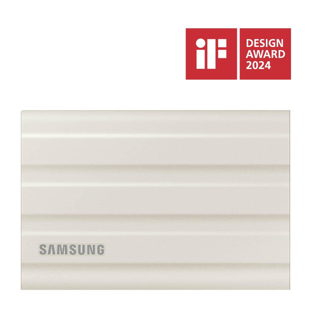 Samsung T7 Shield 1TB - Beige für PC/Mac