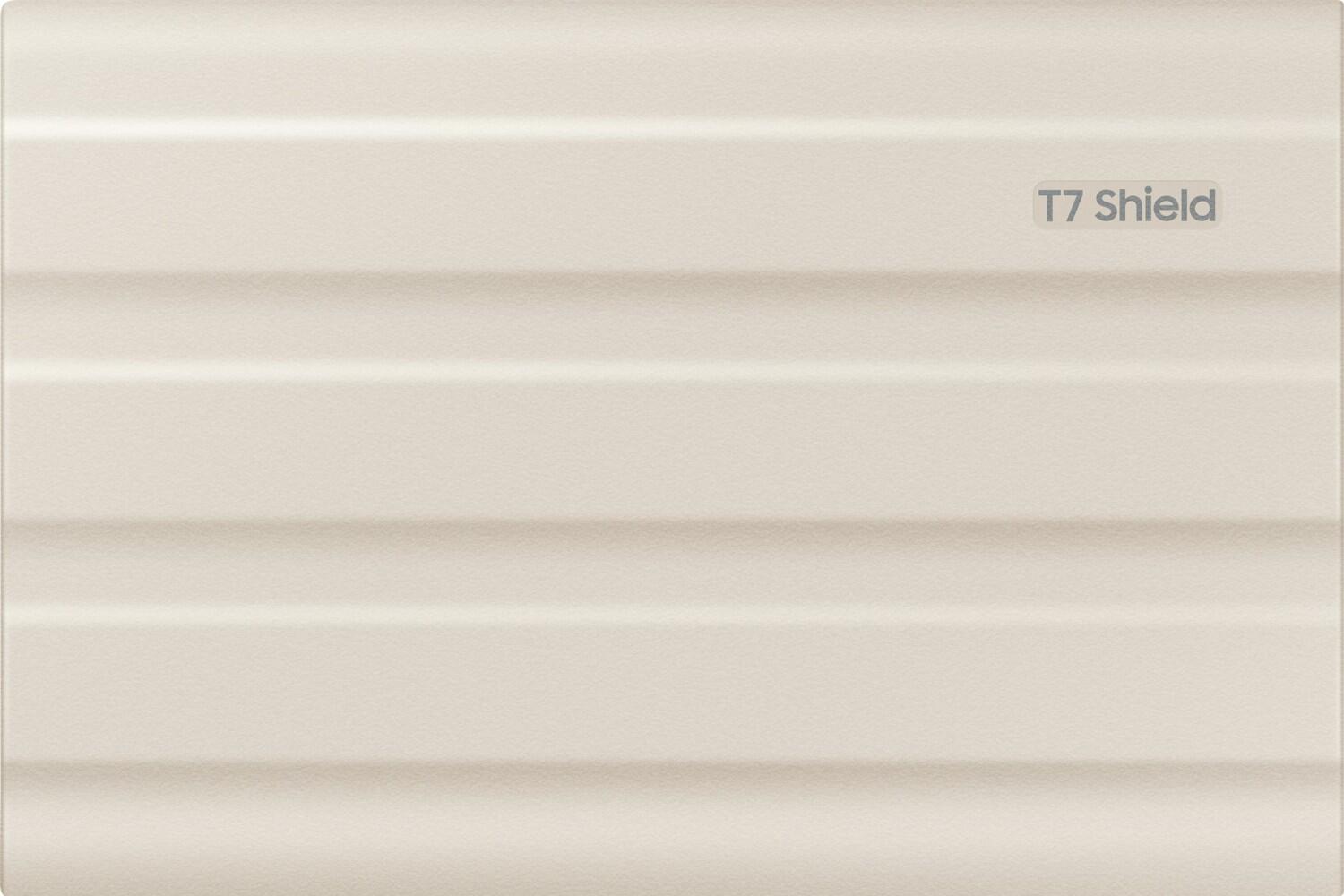 Samsung T7 Shield 2TB - Beige für PC/Mac