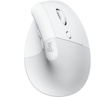 Logitech Lift ergonomische vertikale Maus für Rechtshänder (kabellos, weiß)