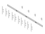 Hagor comPROnents® Menuboard Wandhalterung für 5 Displays 46-65 Zoll