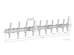 Hagor comPROnents® Menuboard Wandhalterung für 5 Displays 46-65 Zoll