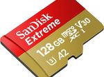 SanDisk Extreme microSDXC Speicherkarte 128GB + SD Adapter