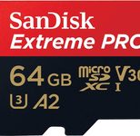 SanDisk Extreme® PRO microSDXC Speicherkarte 64GB mit SD-Adapter