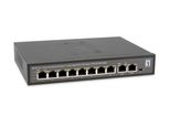LevelOne Switch 10 Fast Ethernet-Ports mit 8 PoE-Ports 120W 2 Uplink Gigabit-Ports (FGP-1031)
