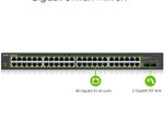 Zyxel Switch 50-Port Gigabit 48x 1G + 2x SFP L2 rackmontierbar