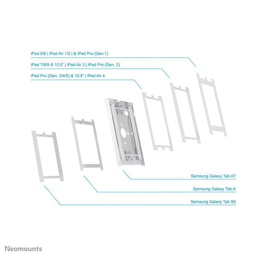 Neomounts WL15-650WH1 Tablet-Wandhalterung für 9,7-11" Tablets - Weiß