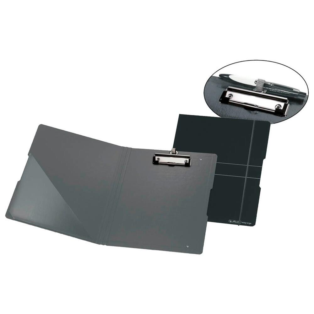 herlitz Klemmbrettmappe easy orga 11217221 DIN A4 Kunststoff - schwarz