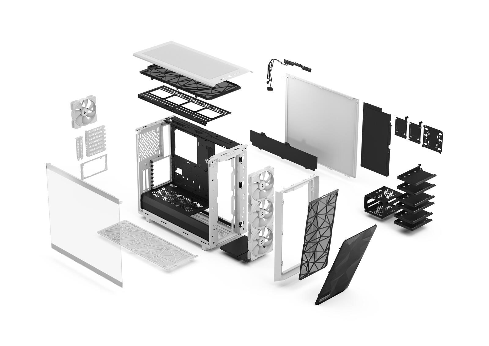 Fractal Design Meshify 2 RGB White TG Light Tint