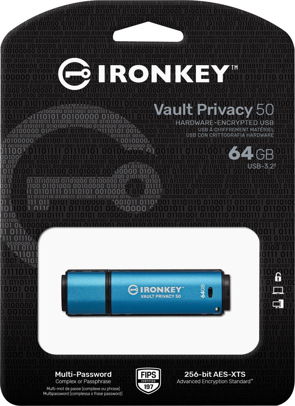 Kingston IronKey Vault Privacy 50 - 64GB