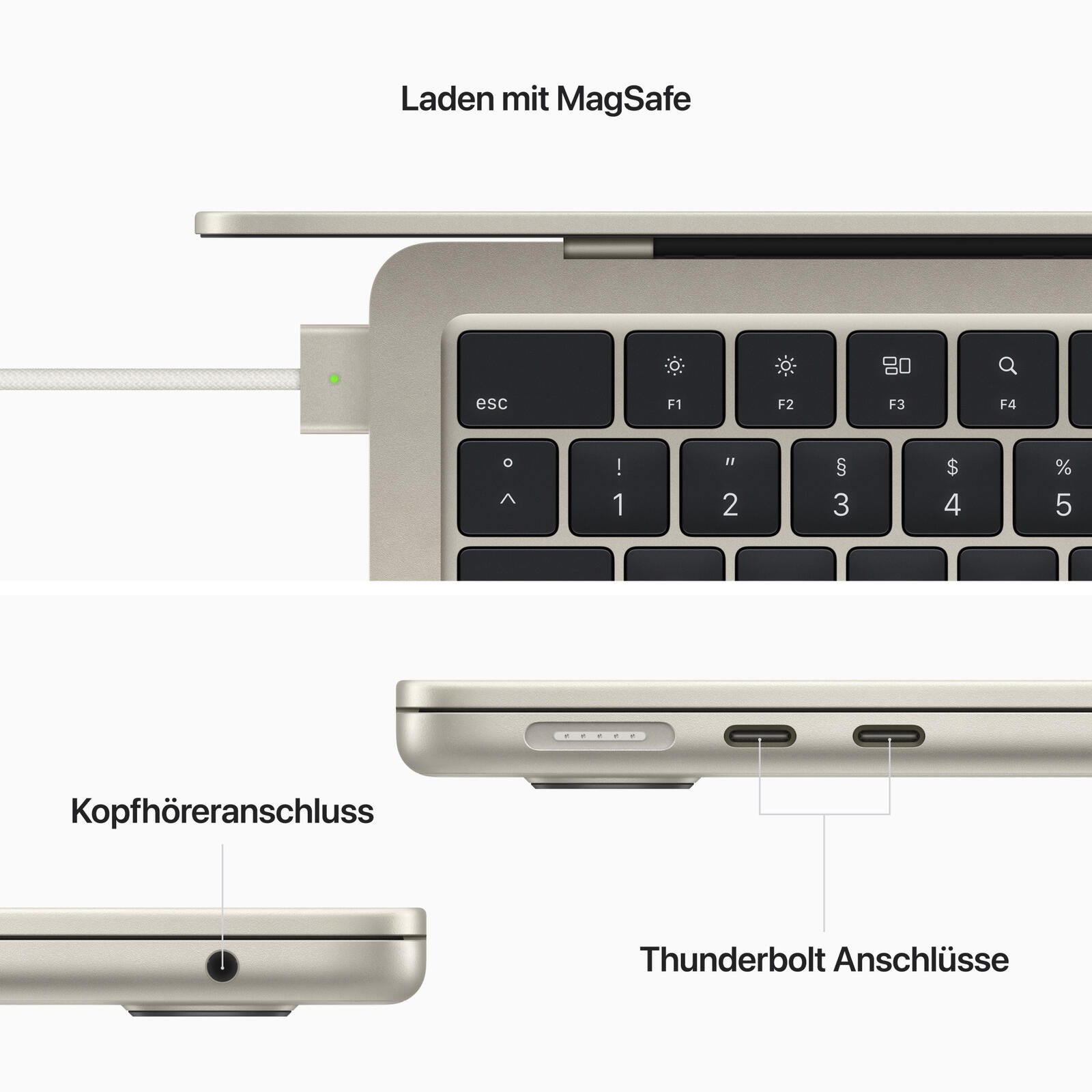 Apple MacBook Air 34,5cm (13,6") starlight