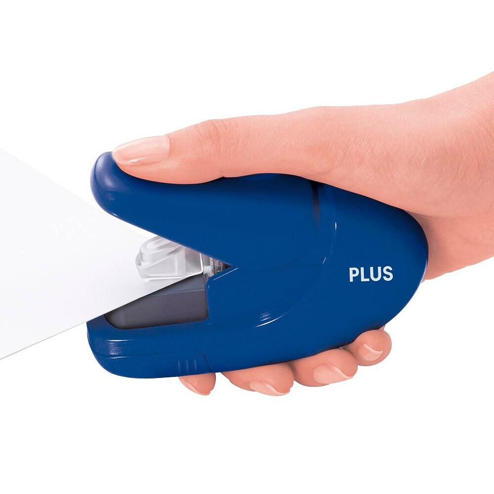 PLUS JAPAN Klammerloses Heftgerät - blau