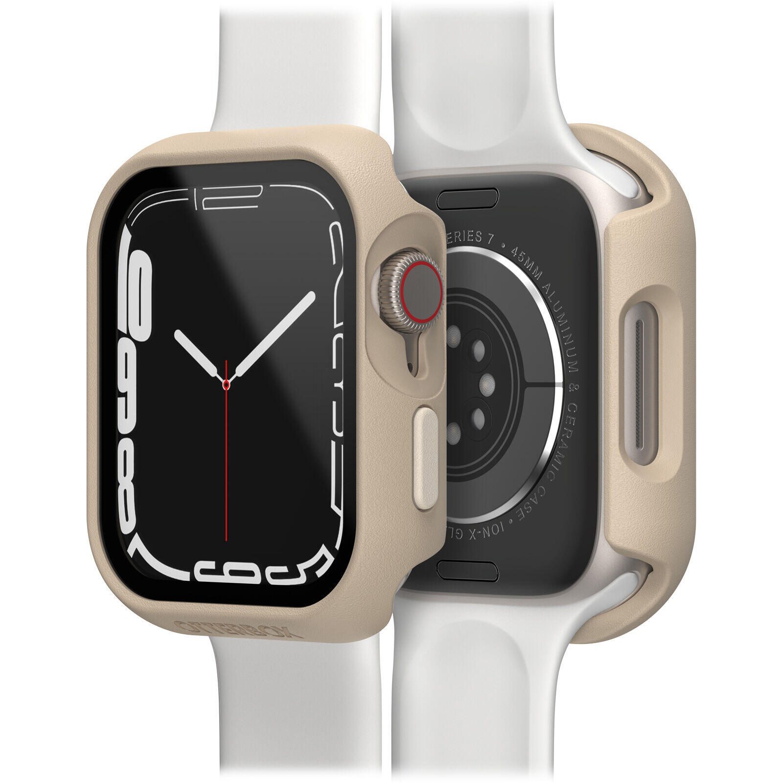 OtterBox Eclipse Case mit Displayschutz für die Apple Watch 7-9, 41mm - Don't Even Chai (Beige)