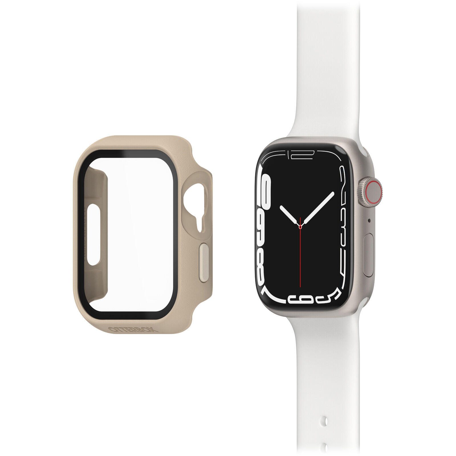OtterBox Eclipse Case mit Displayschutz für die Apple Watch 7-9, 41mm - Don't Even Chai (Beige)