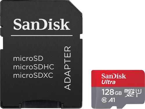 SanDisk Ultra microSDXC Speicherkarte 128GB + SD Adapter