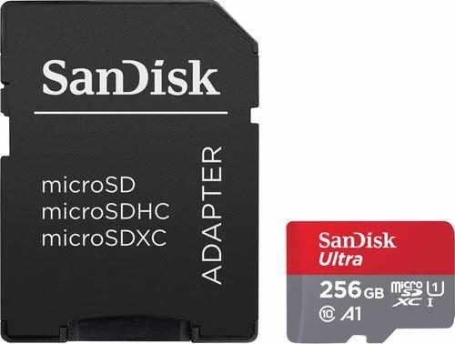SanDisk Ultra microSDXC Speicherkarte 256GB + SD Adapter