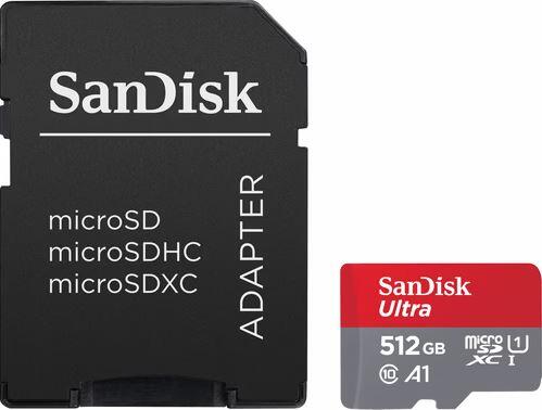 SanDisk Ultra microSDXC Speicherkarte 512GB + SD Adapter